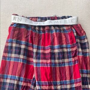 American Eagle Outfitters Women's Red Plaid Pajama Pants